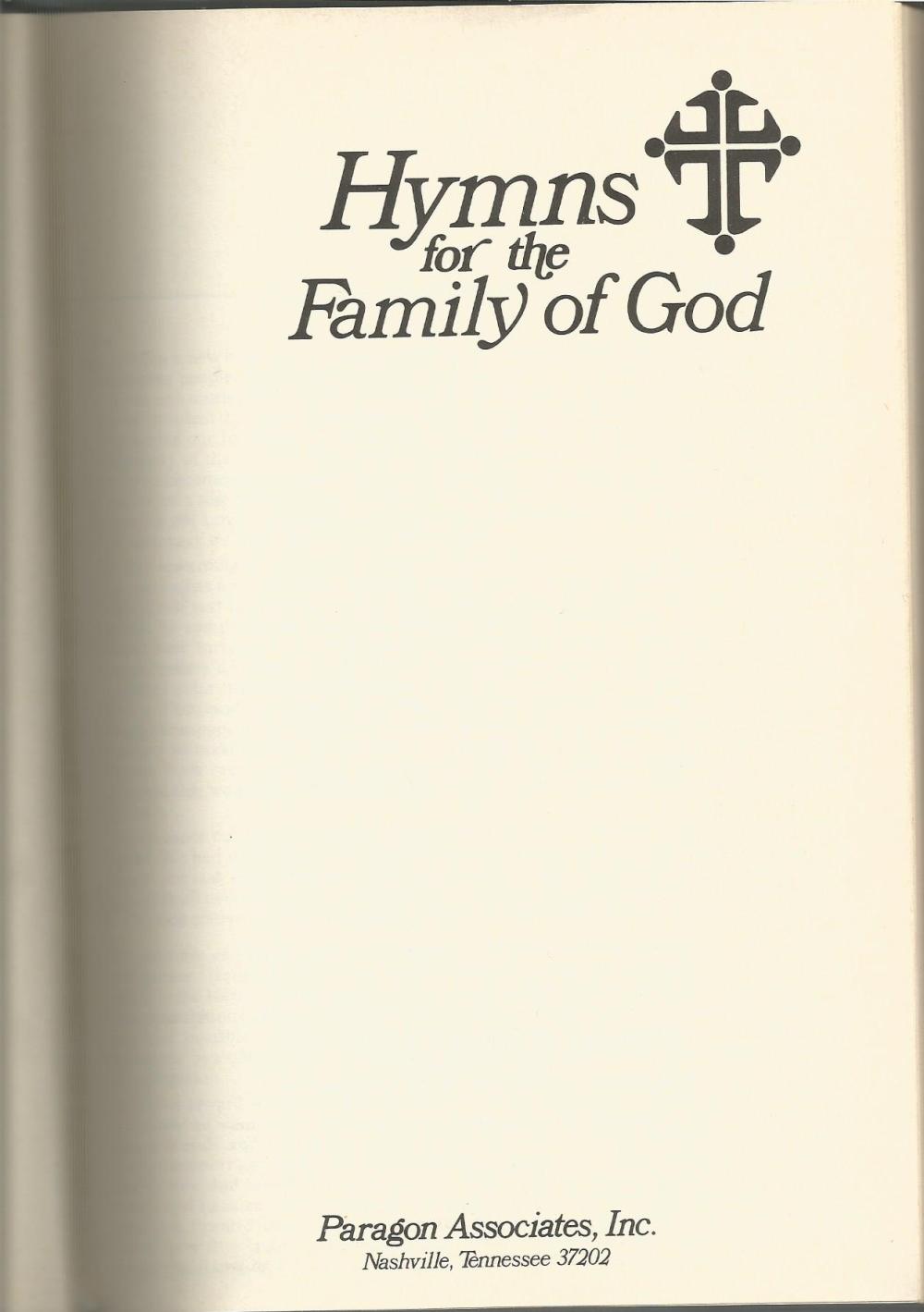 Hymns for the Family of God Title Page